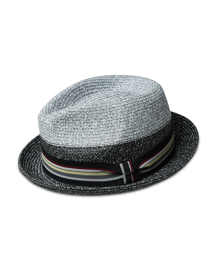 Bailey Of Hollywood Rokit Straw Braid Fedora Hat In Light Grey