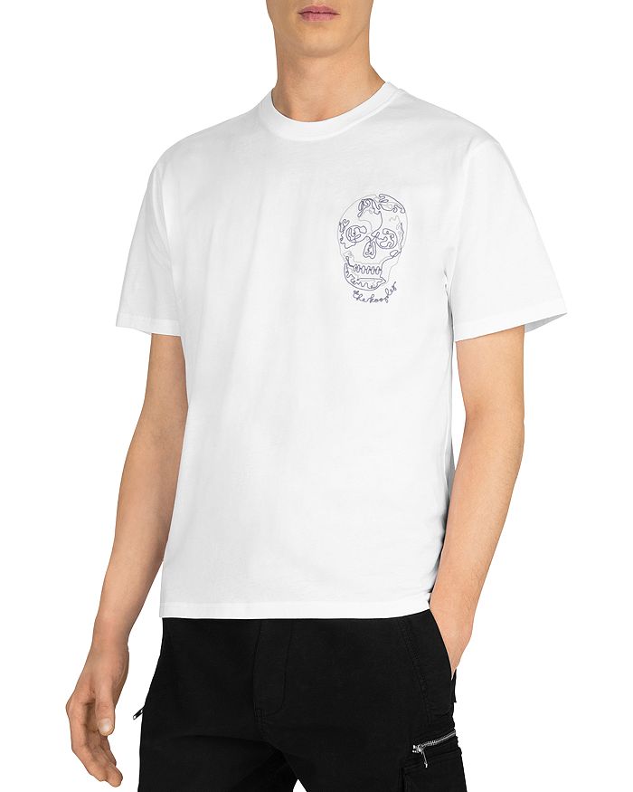 THE KOOPLES EMBROIDERED COTTON TEE,HTSC20010K