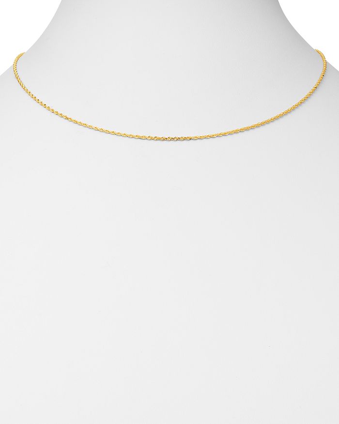 Shop Bloomingdale's Rope Link Chain Necklace In 14k Yellow Gold, 18 - 100% Exclusive