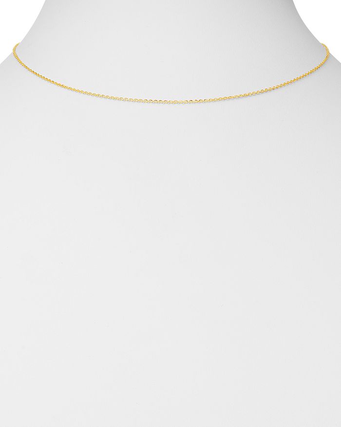 Shop Bloomingdale's Mirror Cable Link Chain Necklace In 14k Yellow Gold, 16 - 100% Exclusive