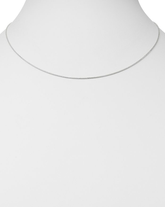 Shop Bloomingdale's Wheat Link Chain Necklace In 14k White Gold, 18 - 100% Exclusive