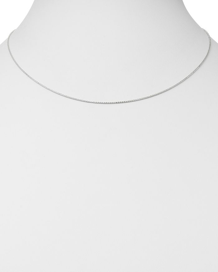 Bloomingdale's Wheat Link Chain Necklace In 14k White Gold, 18 - Exclusive In White Gold