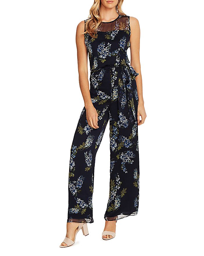 VINCE CAMUTO WEEPING WILLOWS SLEEVELESS JUMPSUIT,9120938