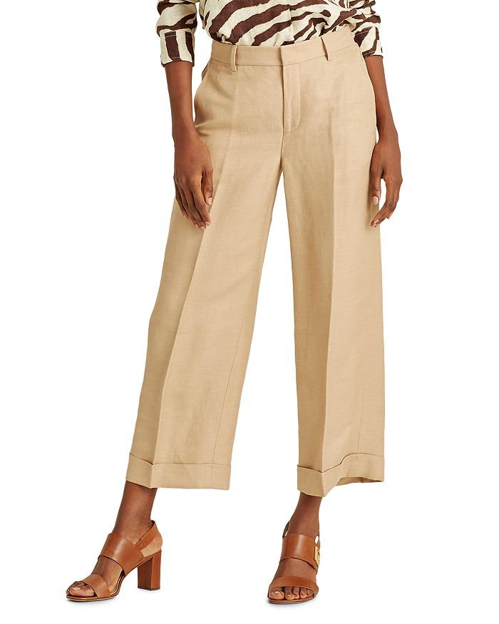 Ralph Lauren High-Rise Wide-Leg Pants | Bloomingdale's