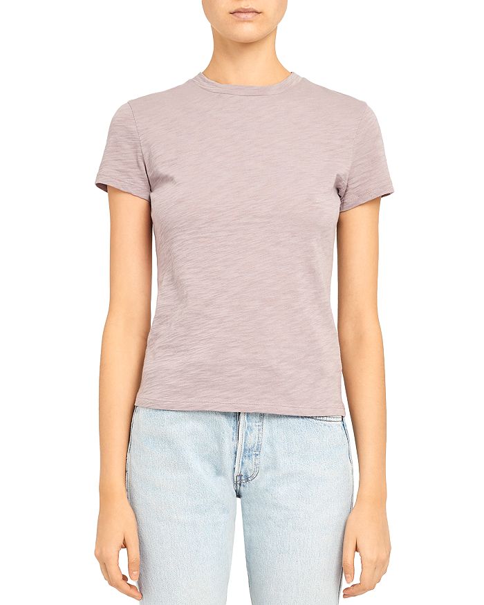Theory Apex Tiny Tee In Dusty Lavender