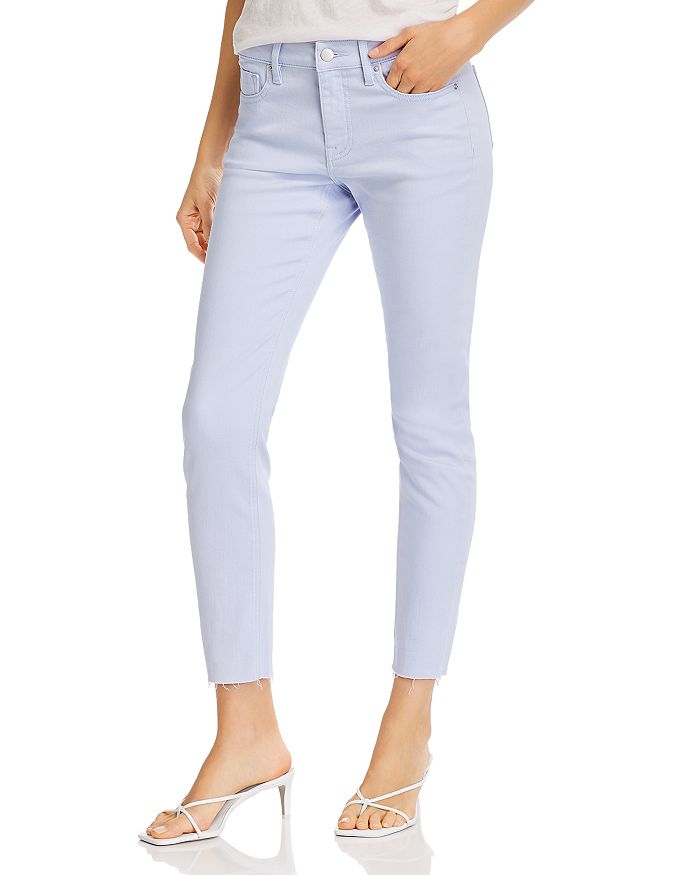 AQUA Cropped Skinny Jeans in Light Blue 100 Exclusive Bloomingdale's