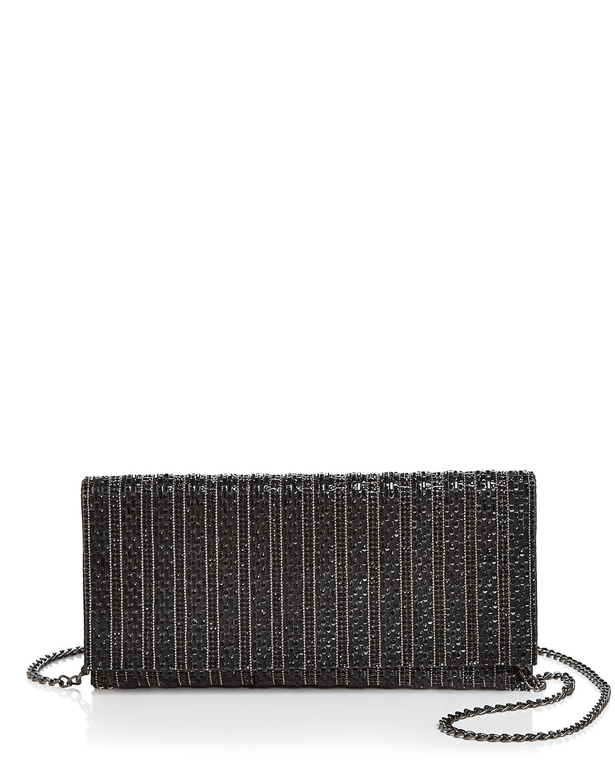 Aqua Megan Crystal Beaded Clutch - Exclusive