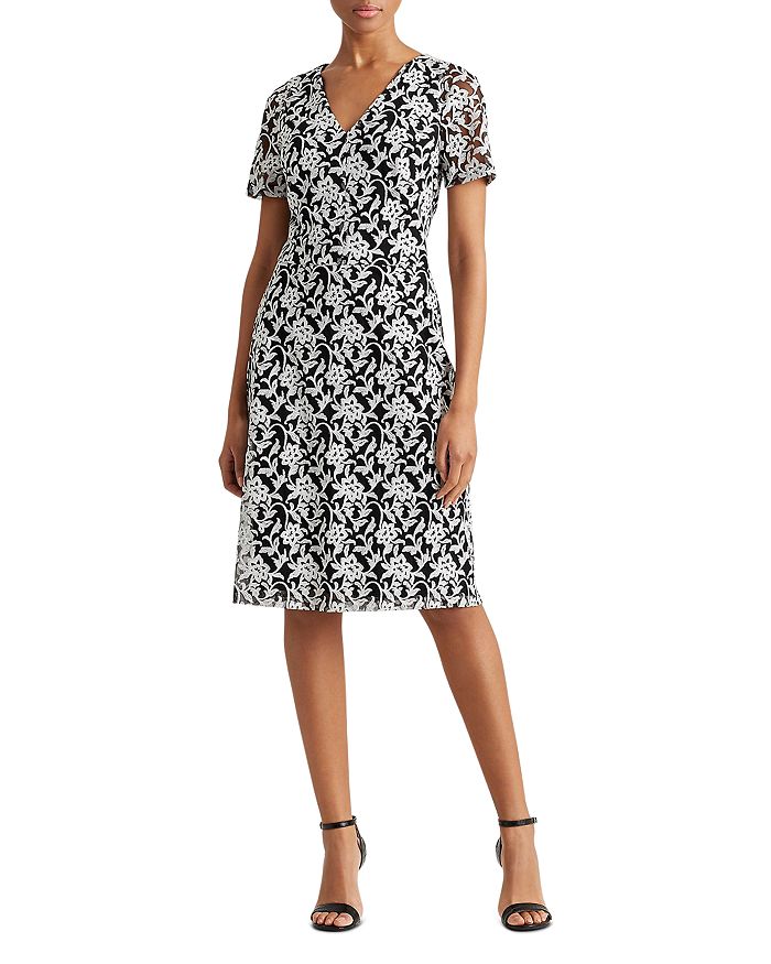 Ralph Lauren Floral Embroidered Dress | Bloomingdale's
