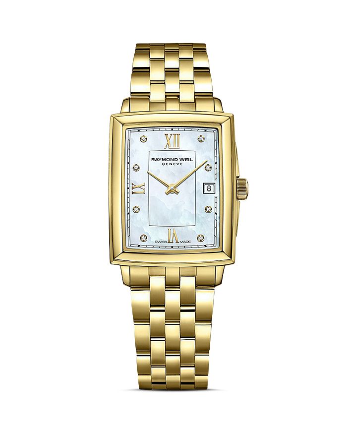 Raymond Weil Toccata Watch, 26x35mm In Gold/white