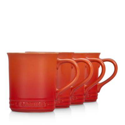 Stoneware Mugs, Set of 4