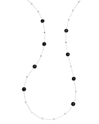 IPPOLITA - Sterling Silver Lollipop Hematite & Clear Quartz Doublet Ball & Stone Statement Necklace