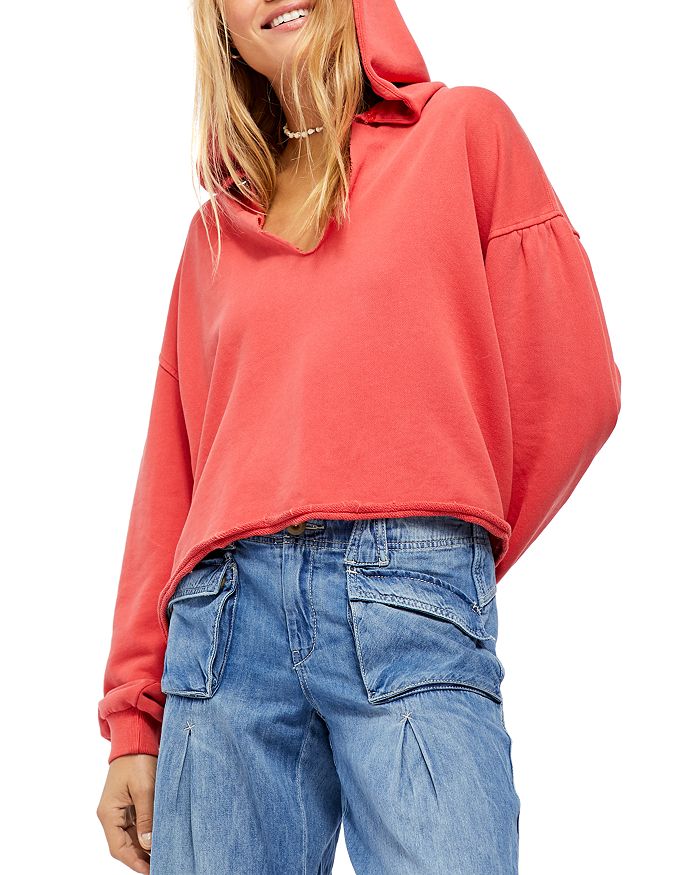 Free people cropped hoodie top