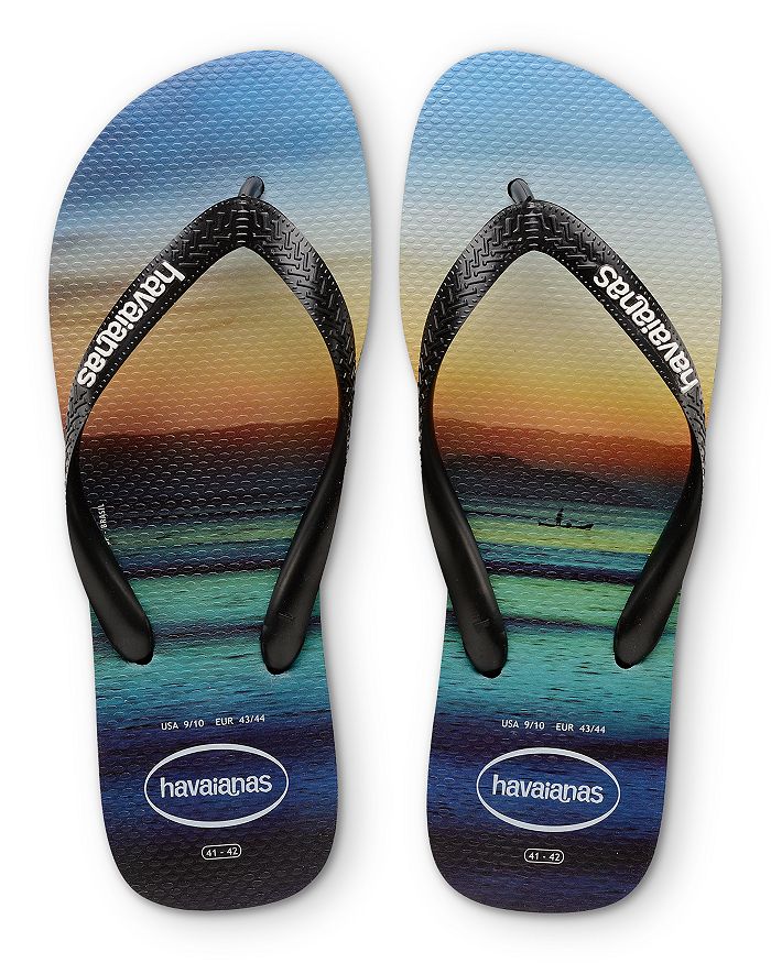 havaianas Men's Hype Beach Print FlipFlops Bloomingdale's