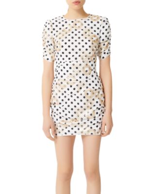 maje polka dot dress