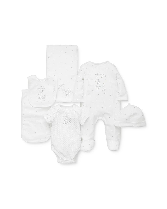 Little Me Kids' Unisex Cotton Gift Set - Baby In White