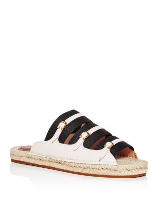 espadrille slide sandals
