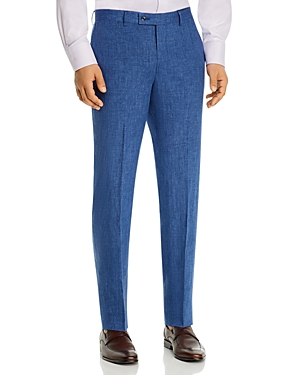Robert Graham Delave Linen Slim Fit Suit Trousers In Blue