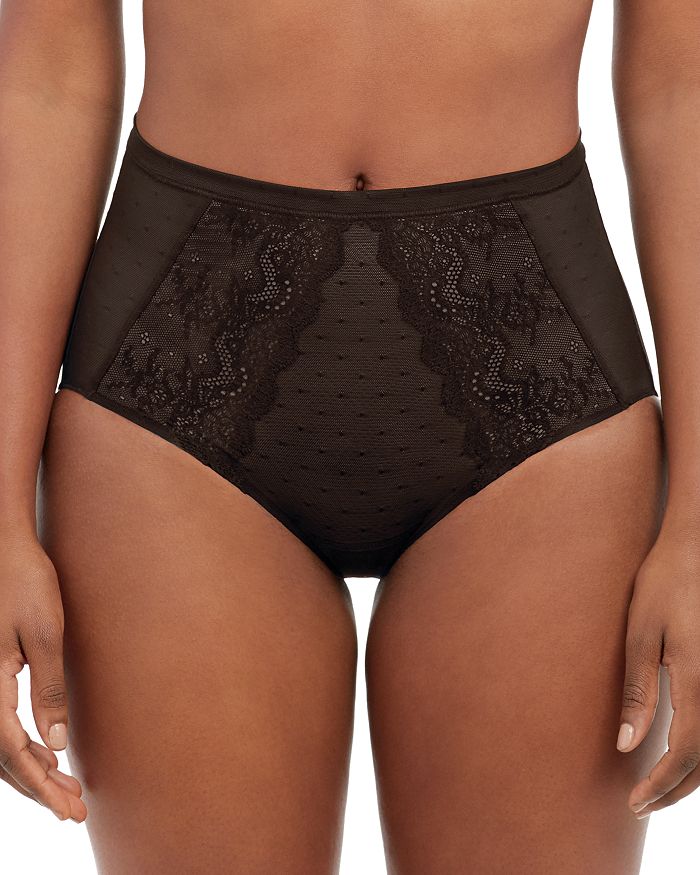Spanx Spotlight On Lace Brief In Very Black