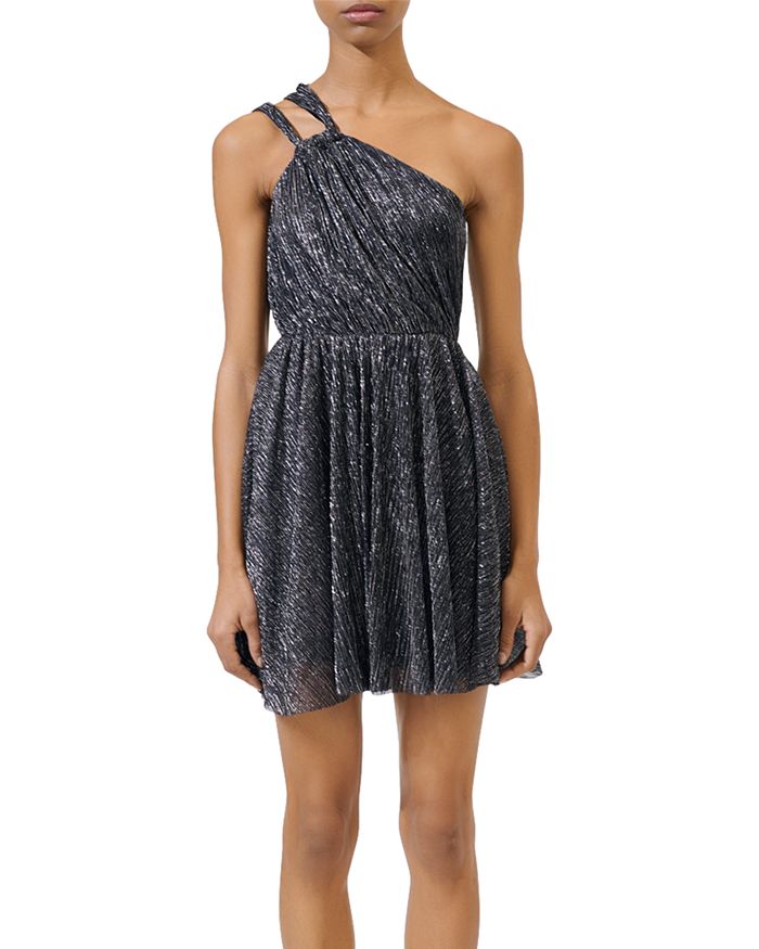 Maje one shoulder dress top