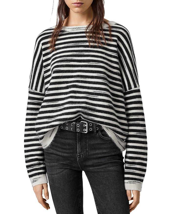 ALLSAINTS Bretta Striped Pullover Sweater | Bloomingdale's