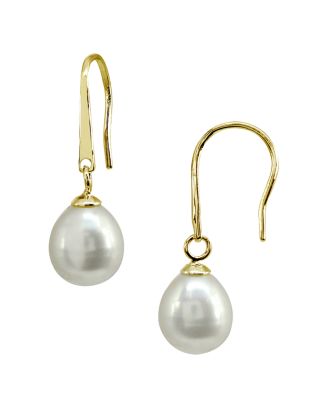 AQUA Cultured Freshwater Pearl Drop Earrings - 100% Exclusive ...