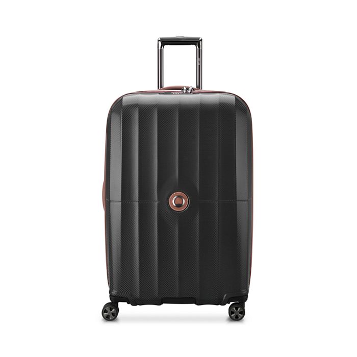 Delsey St. Tropez 28 Expandable Spinner Suitcase In Black