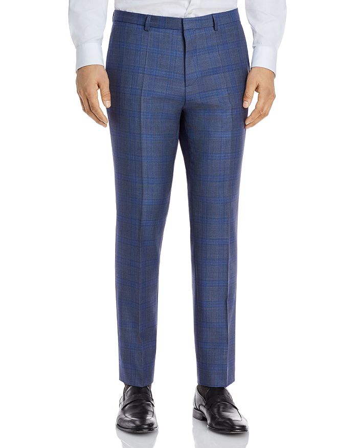 HUGO Hets Sharkskin Plaid Extra Slim Fit Suit Pants | Bloomingdale's