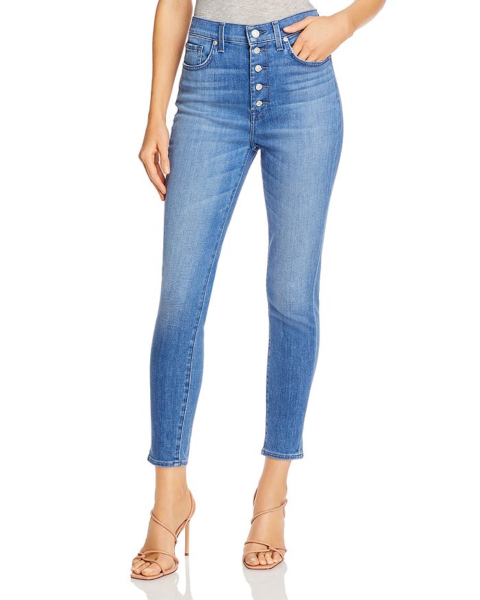 7 For All Mankind Button-fly Jeans In Shoreline Drive | ModeSens GB