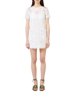 chinese dress ladies Maje Royani Bonded Lace Dress  The Hangout