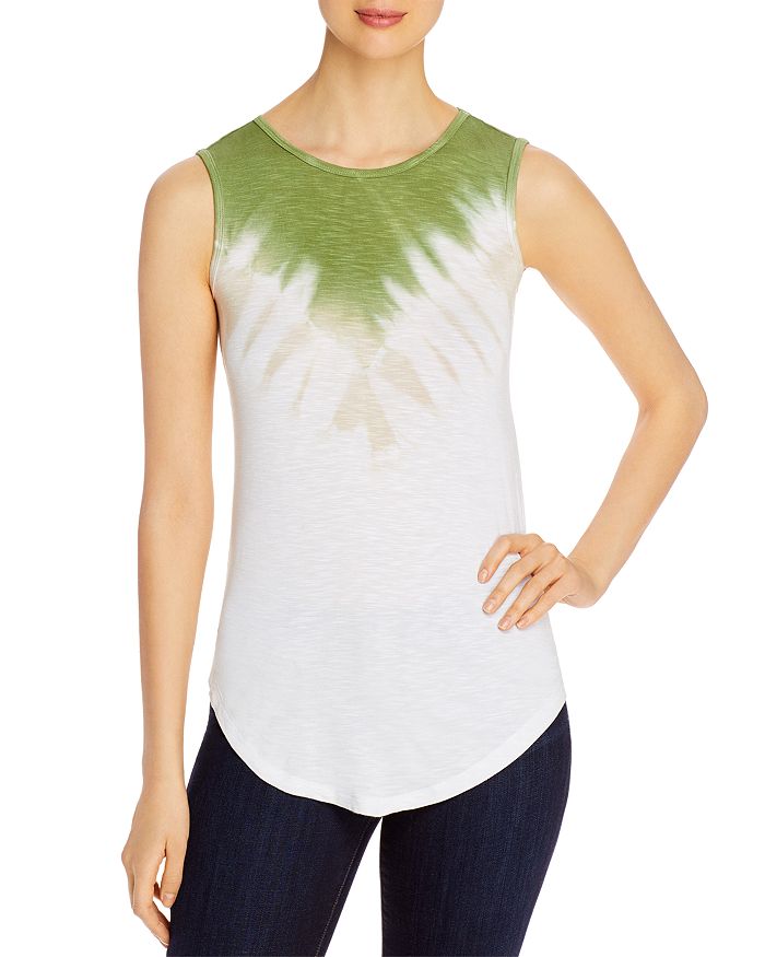 Design History Tie-dyed Tank Top In Green Juice Combo