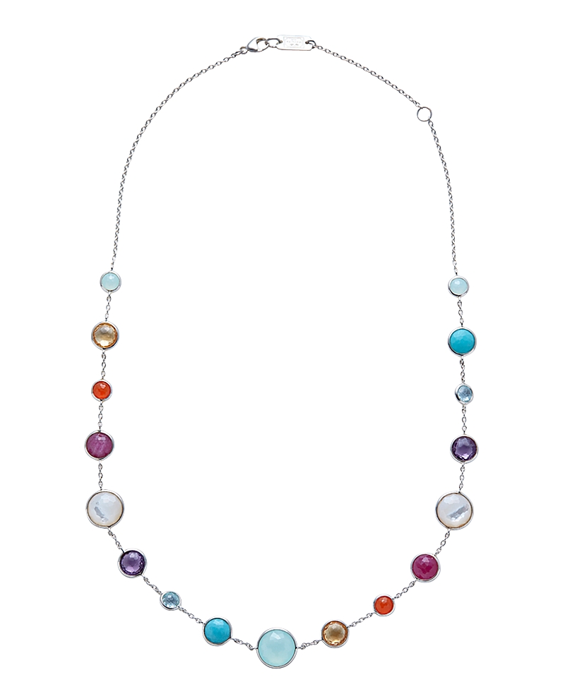 Ippolita Lollitini Short Necklace In Sterling Silver In Multi/silver