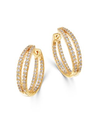 bloomingdale's diamond hoop earrings