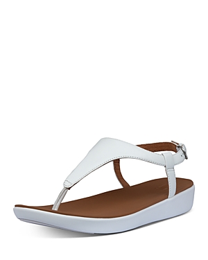 FITFLOP FITFLOP WOMEN'S LAINEY SLINGBACK THONG WEDGE SANDALS,BD9