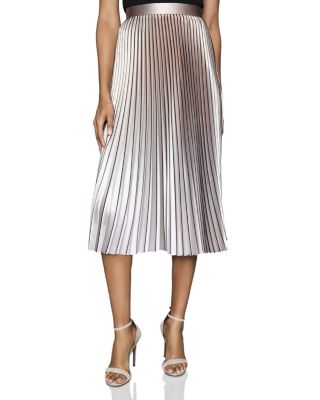 metallic pleated skirt tesco