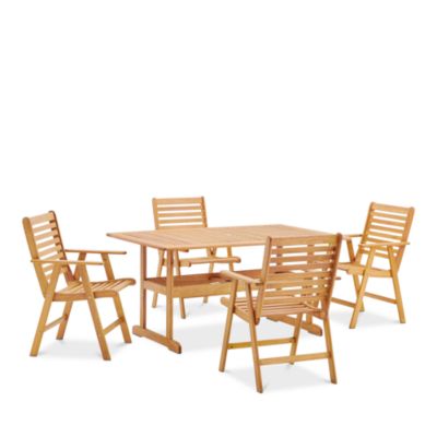 Modway - Modway Hatteras Outdoor Patio Eucalyptus Wood Dining Collection