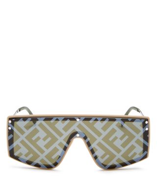 Fendi Unisex Logo Shield Sunglasses 