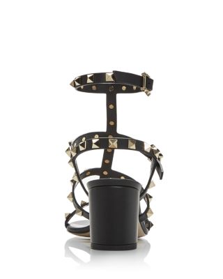 Women&#39;s Rockstud City Block Heel Sandals 