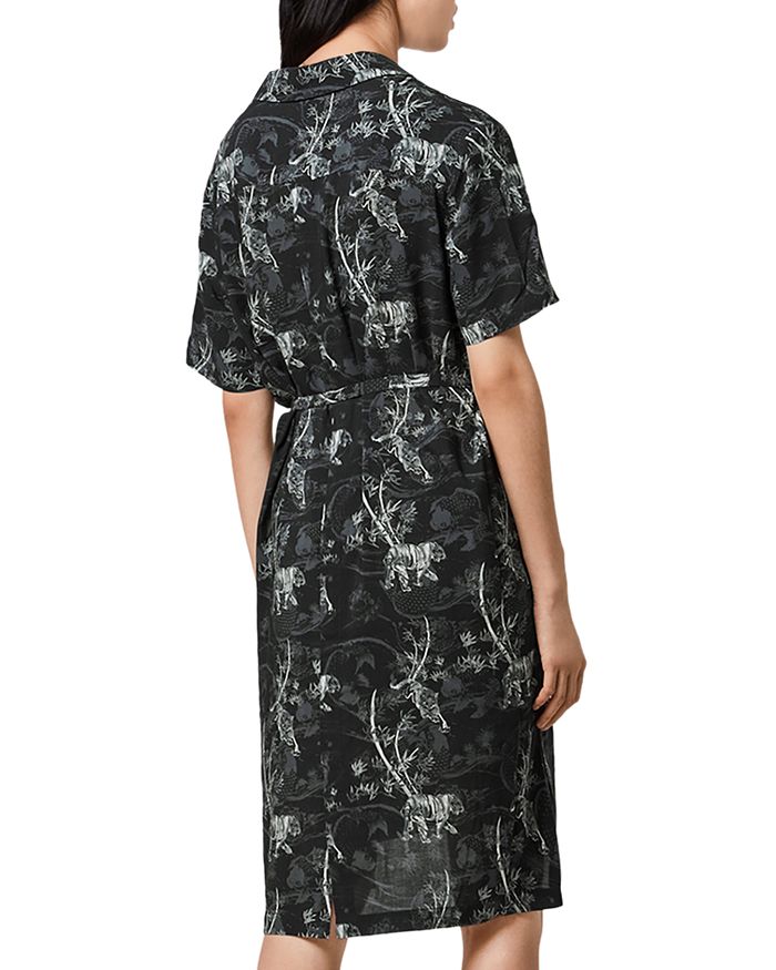 Warehouse leaf best sale tab sleeve dress