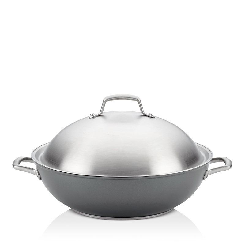 Anolon Accolade Forged Hard-anodized Precision Forge Covered Wok In Moonstone