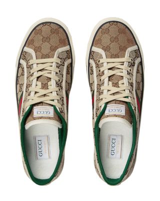 Men's Tennis 1977 GG Canvas Lace Up Sneakers