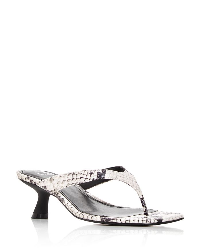Marc Fisher Ltd Women's Dahila Mid-heel Sandals In Grey Snake