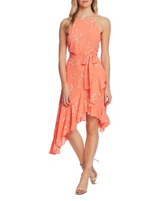cece floral print asymmetrical dress