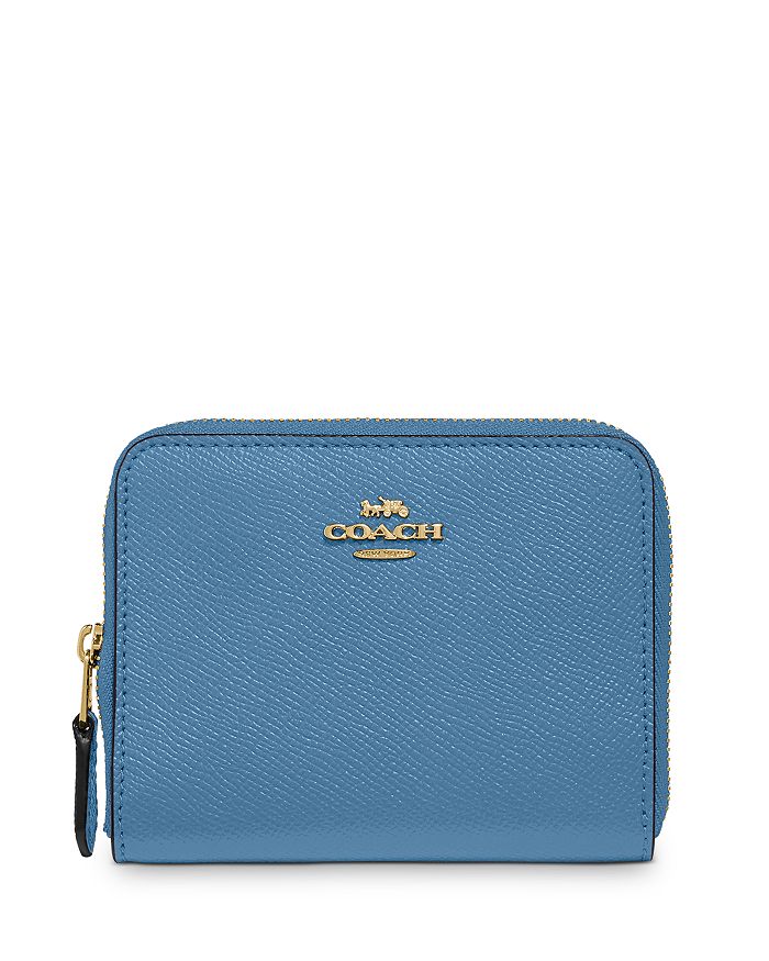 COACH Small Leather Zip Around Wallet Bloomingdale s