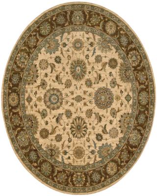 Living Treasures LI05 Round Area Rug , 5'10" Round