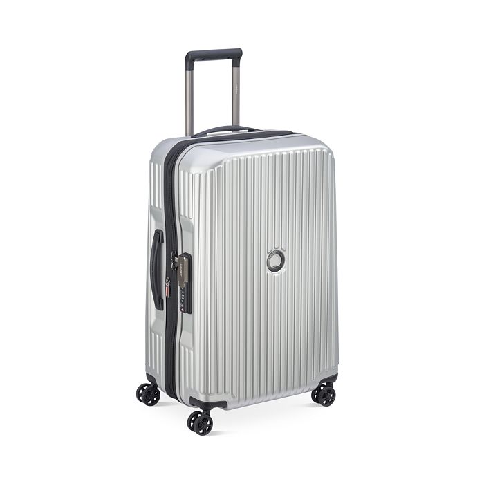 Delsey Securitime 25 Expandable Spinner Suitcase In Silver