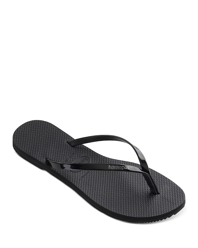 Havaianas Slim Flip Flops In Black