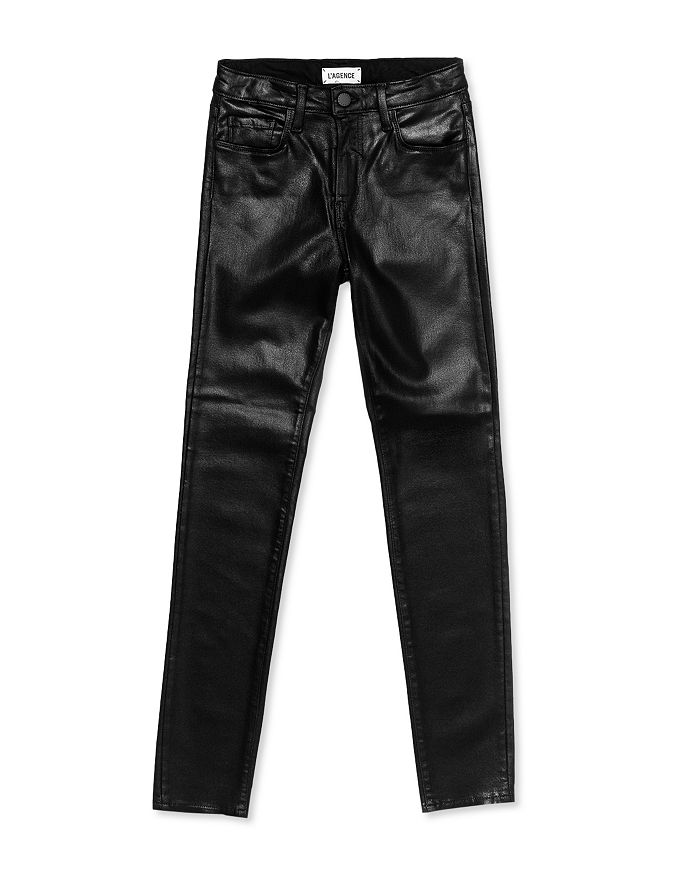 Shop L Agence L'agence Margot Skinny Jeans In Black Coated
