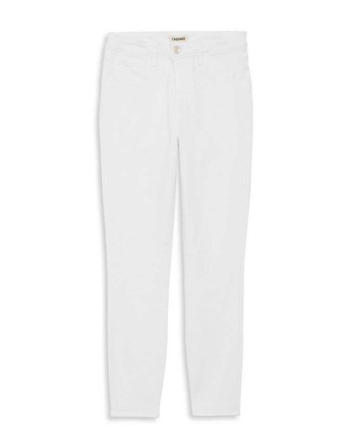 Shop L Agence L'agence Marguerite Skinny Jeans In Blanc