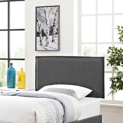 Camille Upholstered Fabric Headboard, Twin