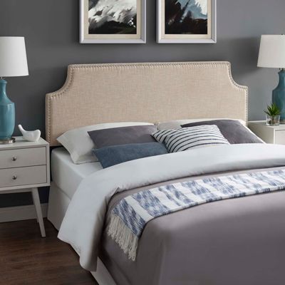 Laura Upholstered Fabric Headboard, Queen